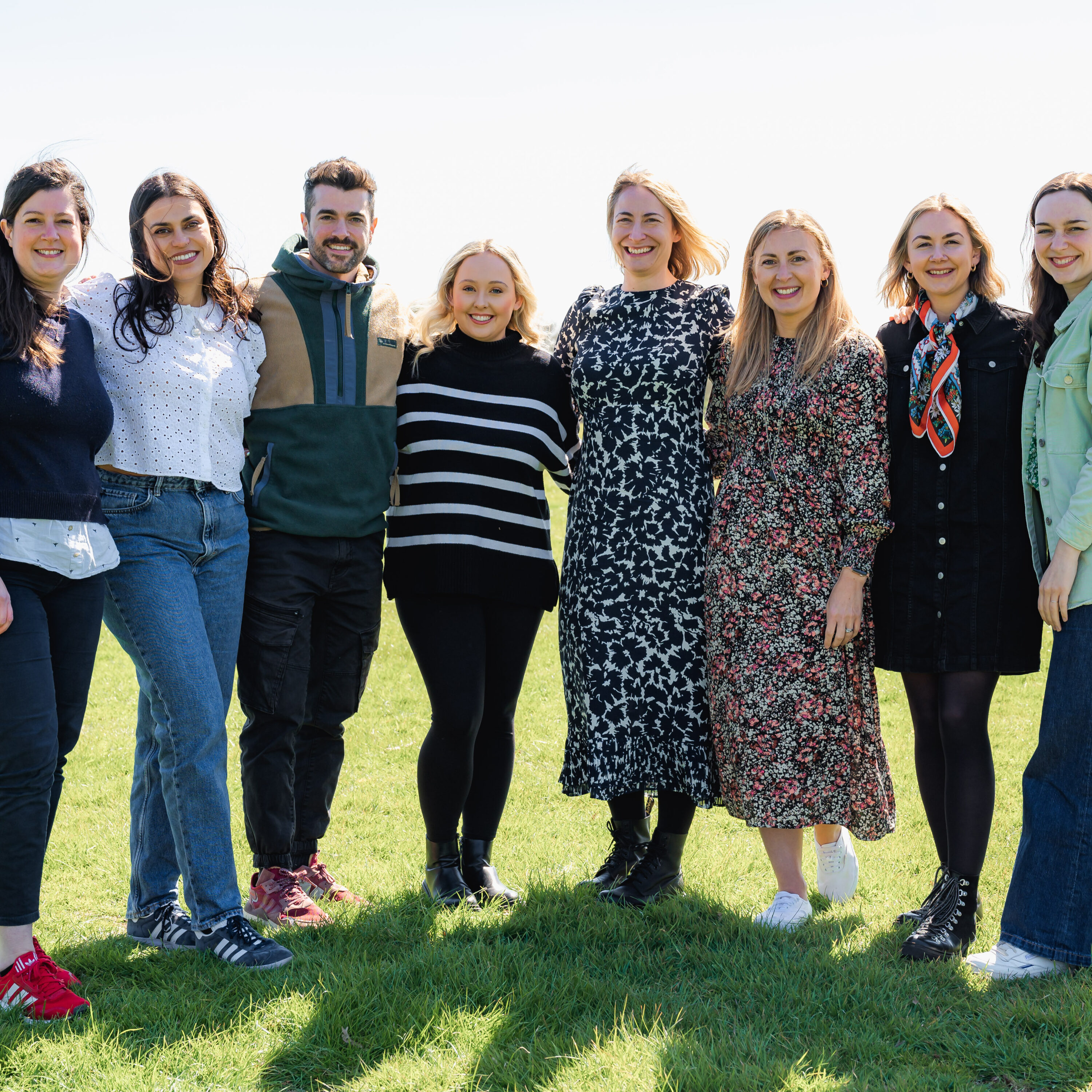 The Jack & Grace team all standing together outside